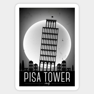 Pisa Poster Design Sticker